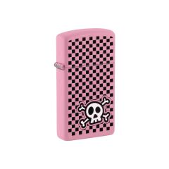 Zippo Çakmak 48680 Checkered Skull Design